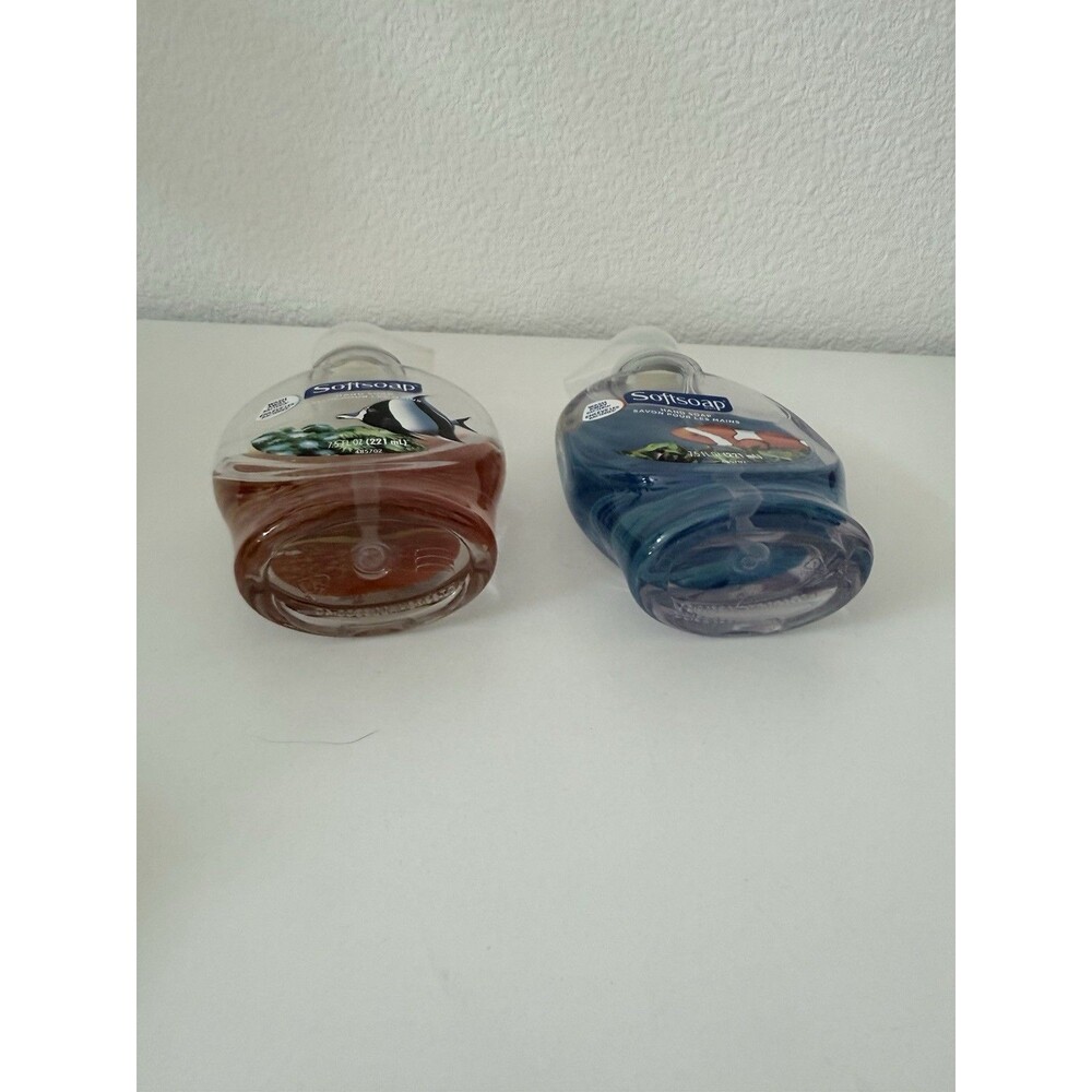Vintage Softsoap Aquarium Series Hand Soap Lot Duo Clownfish Moorish Idol Y2K - Picture 3 of 8